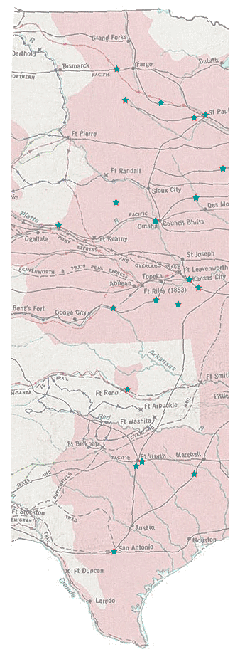 Great Plains migration map