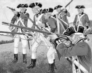 Historic illustration of the 1780 Mohawk Valley raid